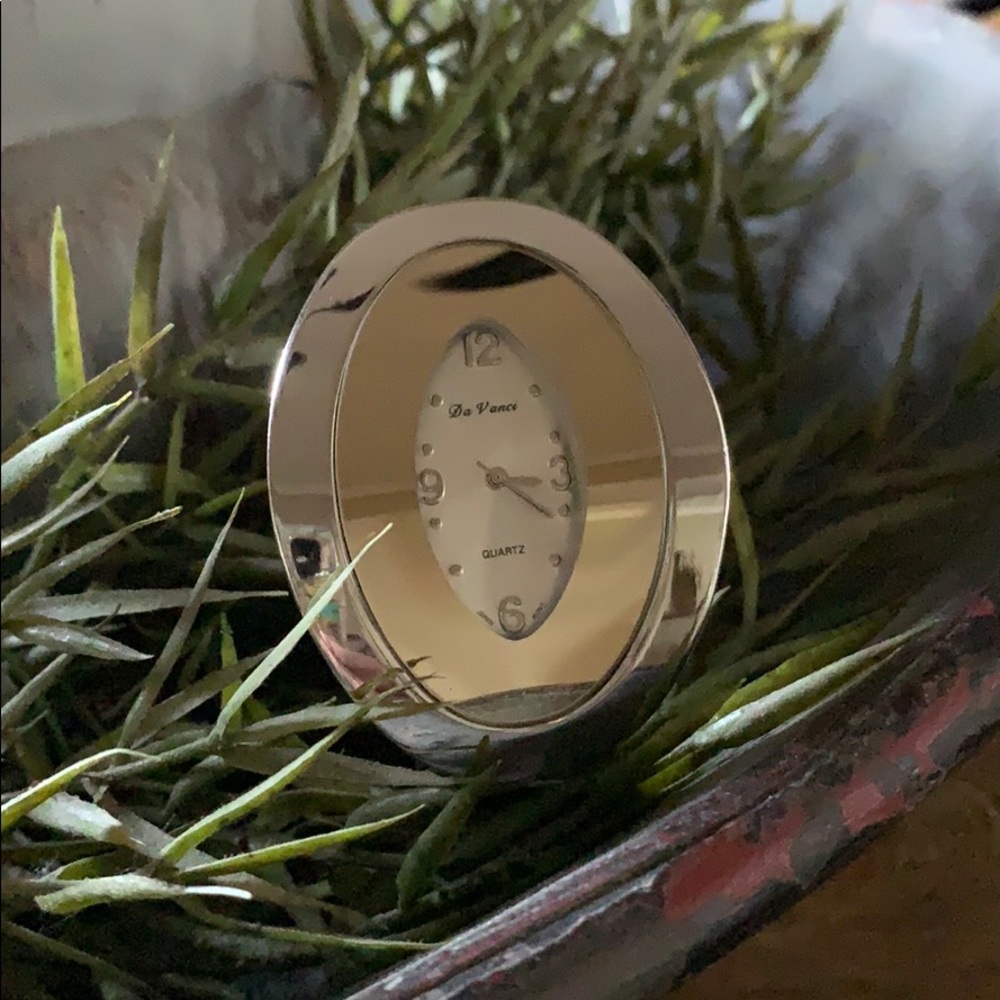 Silver and gold cuff watch